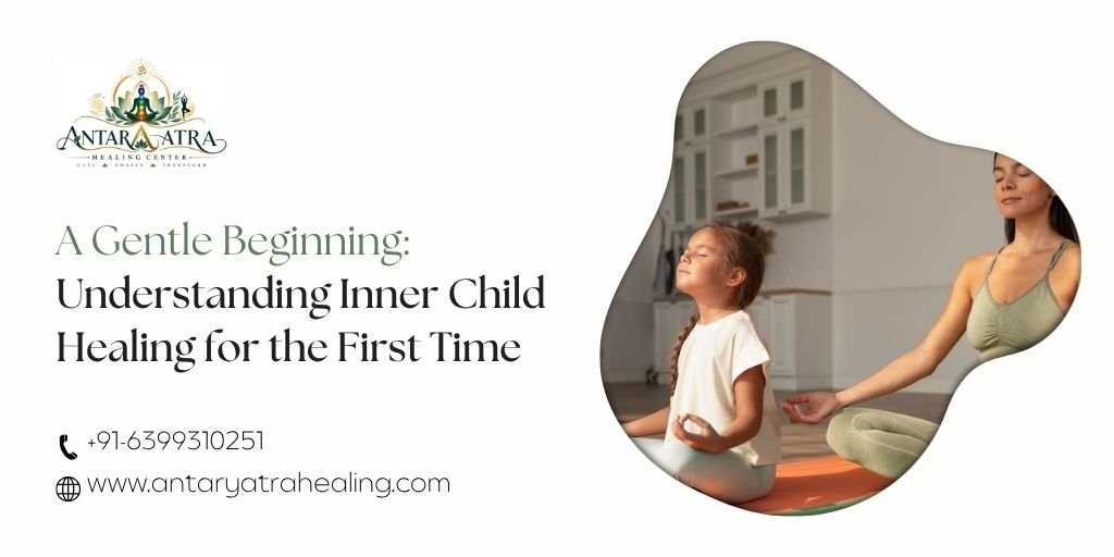 Inner child healing session with a child and mother practicing meditation